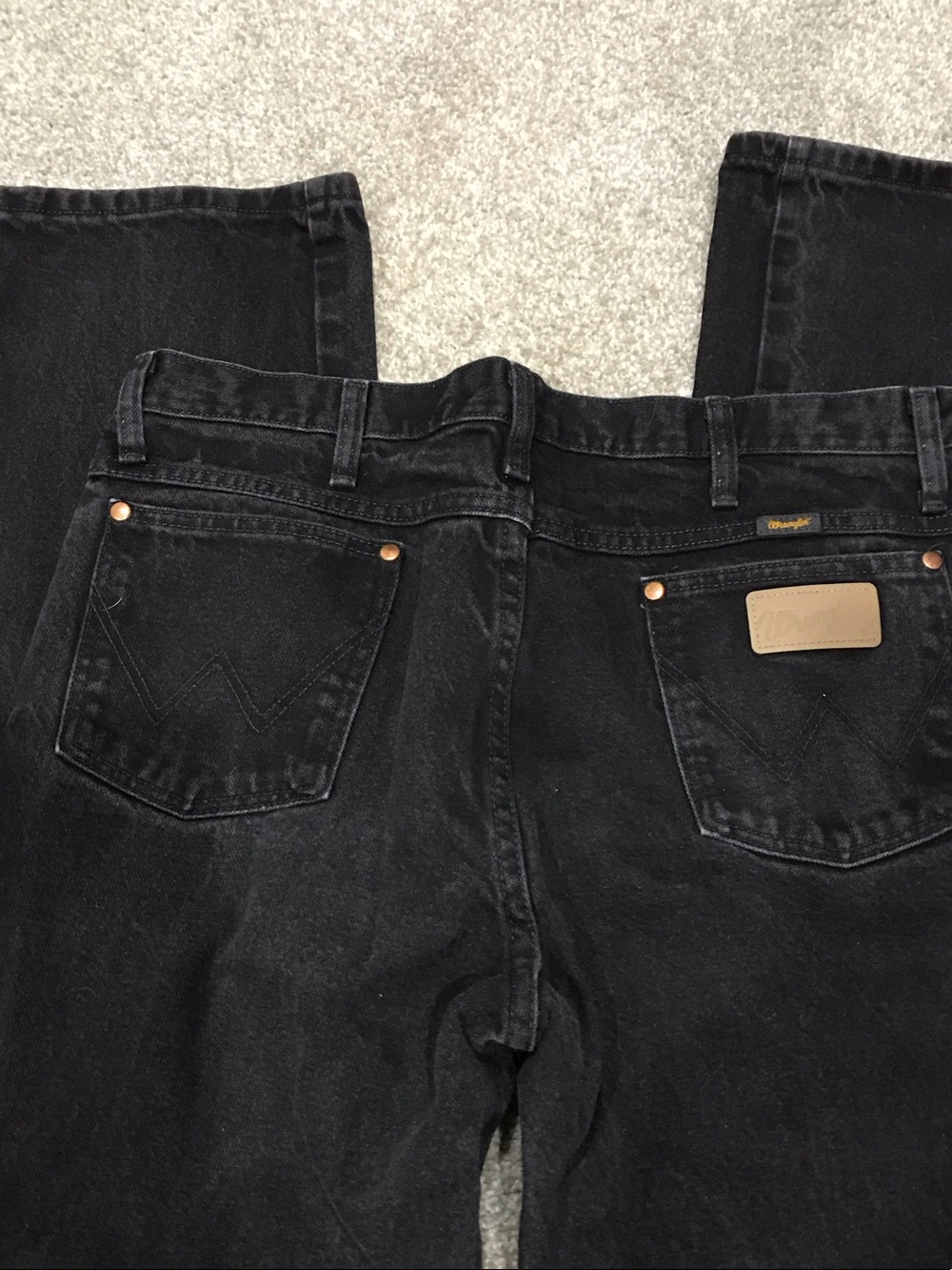 Wrangler Men's Black Bootcut Jeans 36x32 - Picture 7 of 7